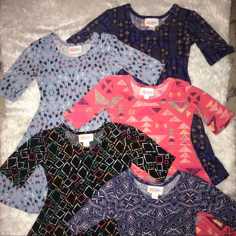 Five LuLaRoe Adeline Dresses - Size 2